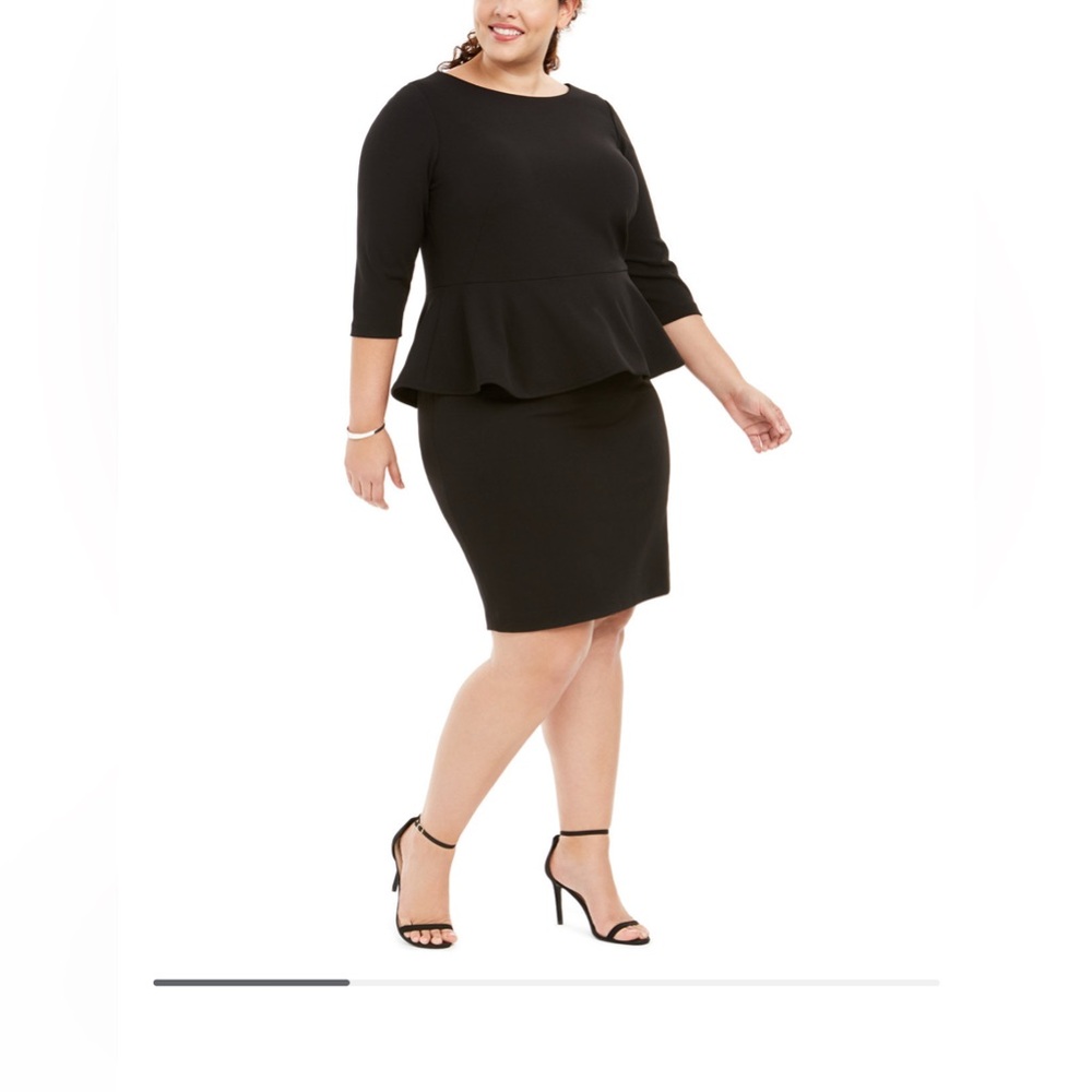 Calvin Klein plus size 22W black sheath dress NWT brand new in package